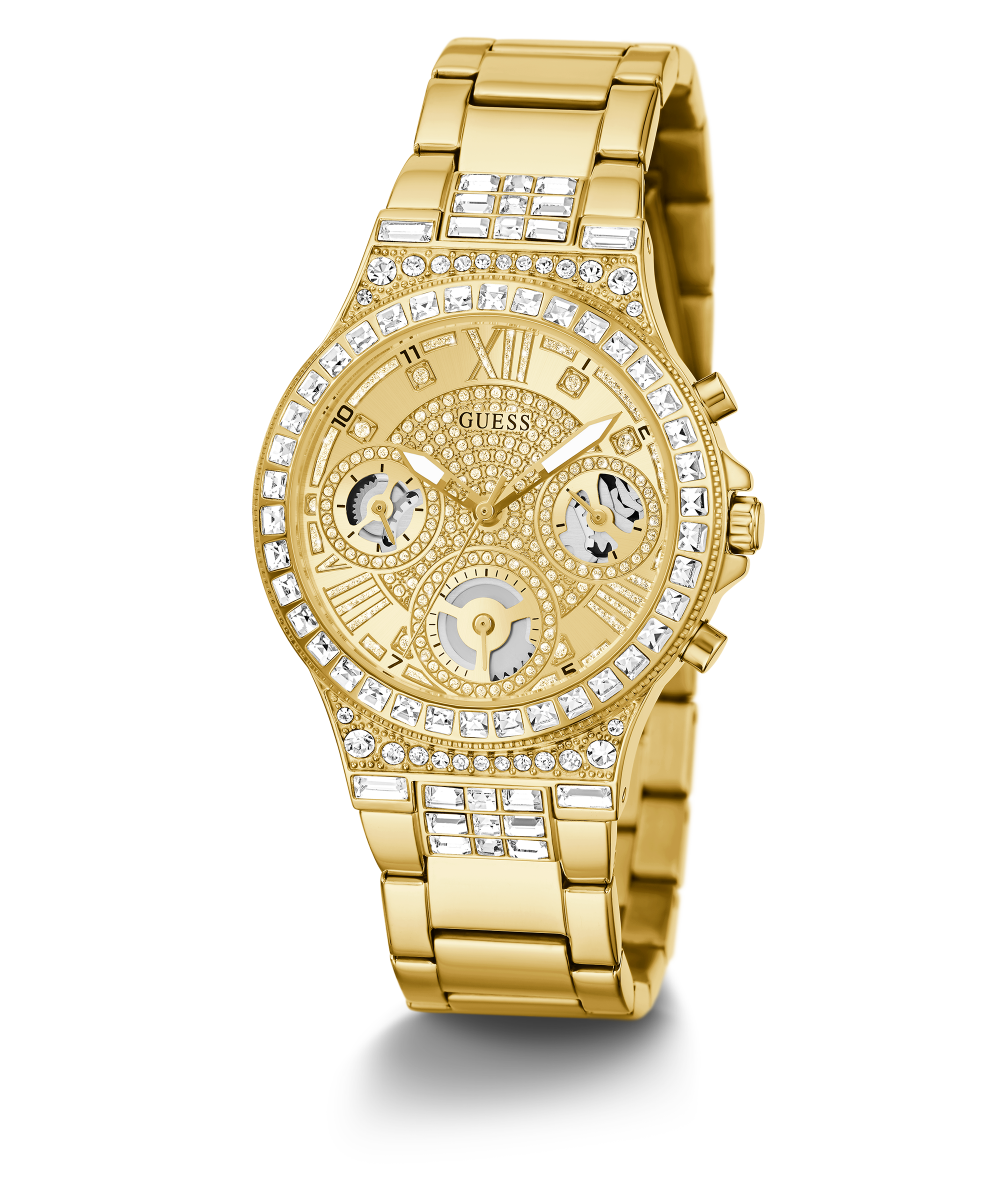 GUESS Ladies Gold Tone Multi-function Watch