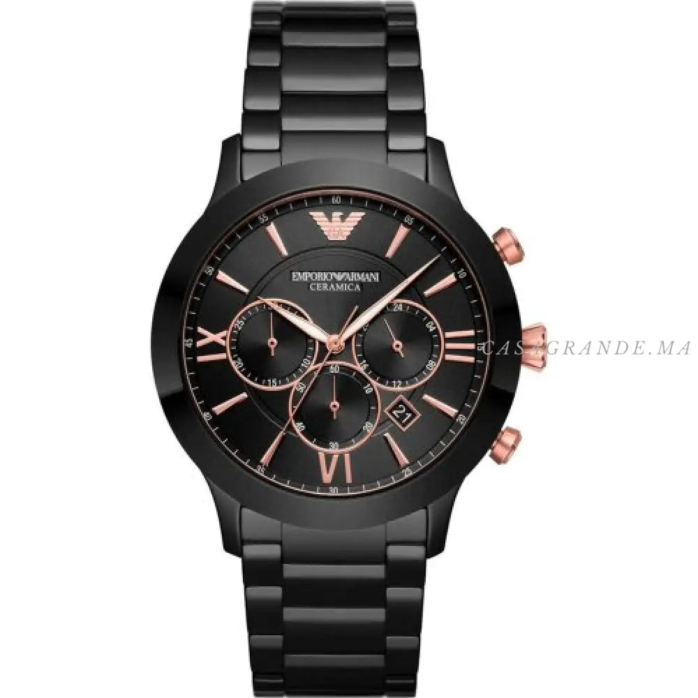 Emporio Armani Giovanni Analog Black Dial Mens Watch-Ar70006 Watches